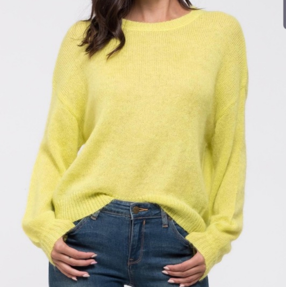 Womens Yellow Sweater